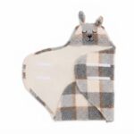 Einschlagdecke Babyschale - Bunny Check