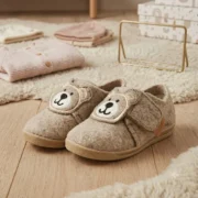 Baby Hausschuhe Bär - Rutschfest