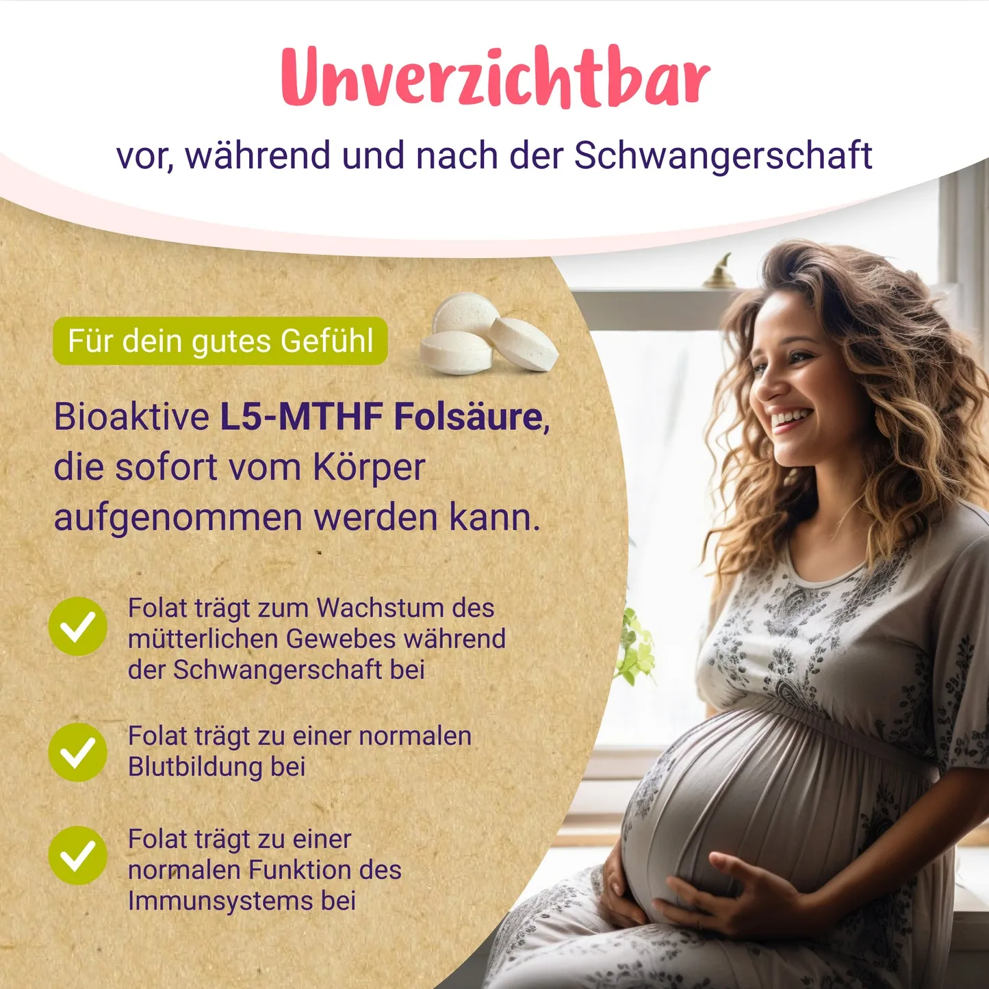 Folsäure Tabletten L-5-MTHF