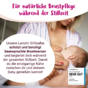 PregniVital Lanolin Brustwarzensalbe für natürlische Brustpflege