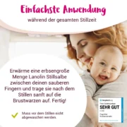 PregniVital Lanolin Brustwarzensalbe Einfache Anwendung