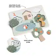Schichtenpuzzle - Deer friends - Farbmix
