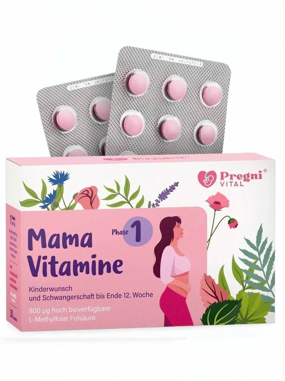 Schwangerschaftsvitamine Phase 1
