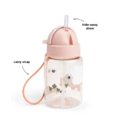 Trinkflasche mit Strohhalm 280 ml – Bild 3