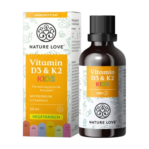 Vitamin D3 + K2 Tropfen für Kinder