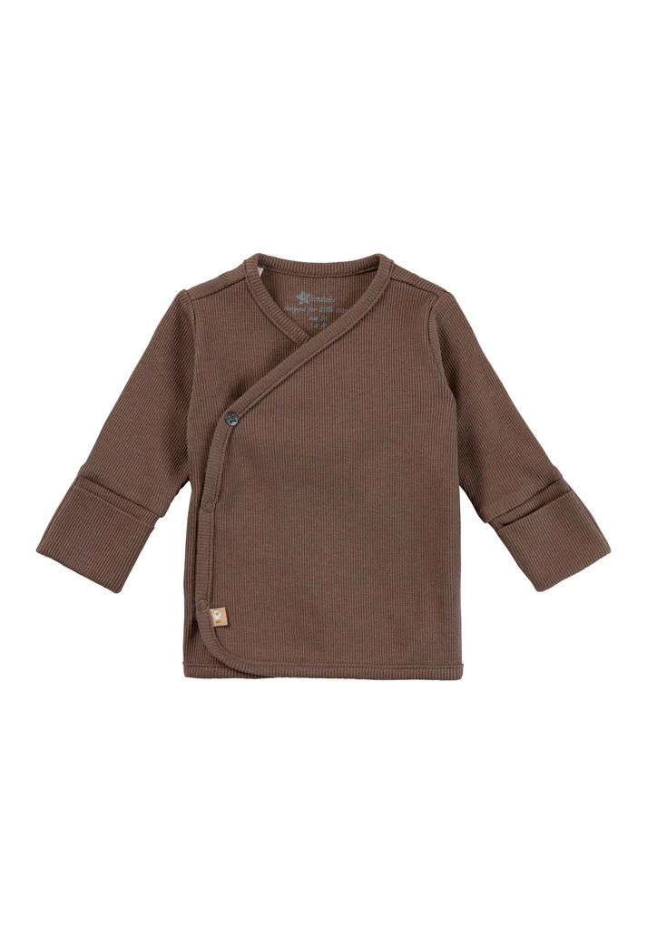 Sterntaler - Babyjacke Rippjersey – Seitlich geknöpft & mit Kratzschutz