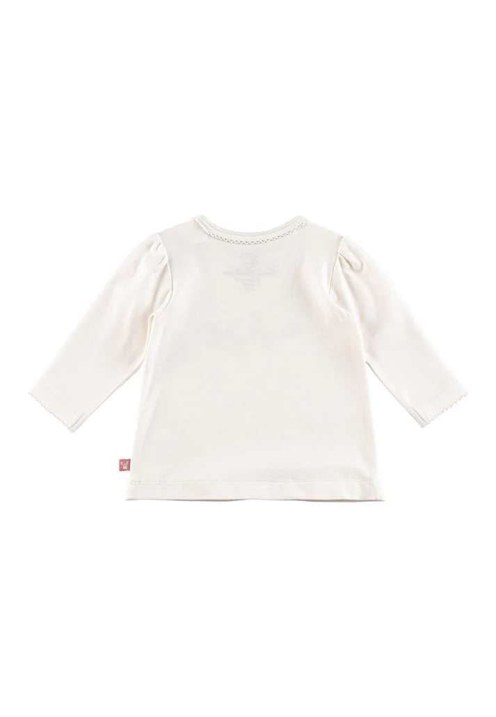 Second image of Sterntaler - Langarmshirt Emmi – Baumwolljersey mit Puffärmeln & Häkelkante