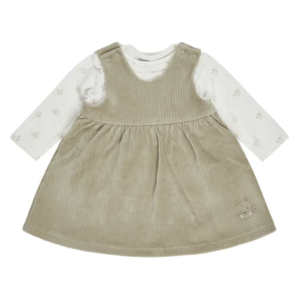 Sterntaler - Baby Set Nicki Dress with Cat Lilly & Long Sleeve Shirt