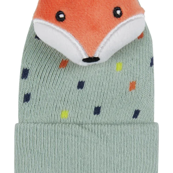 Sterntaler baby rattle socks with 4D animal fig - fox, seahorse, crocodile & pineapple