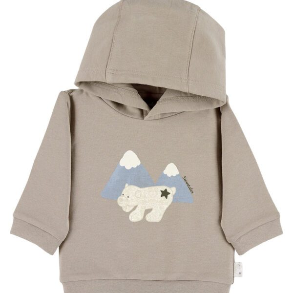 Sterntaler - Baby Hooded & Polar Bear Sweatshirt Elia Print - Soft Cotton Mix