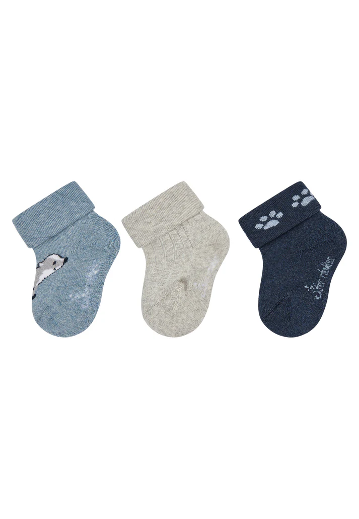 Sterntaler - Baby Socken 3er Pack mit Umschlag & Innenfrottee – Weich