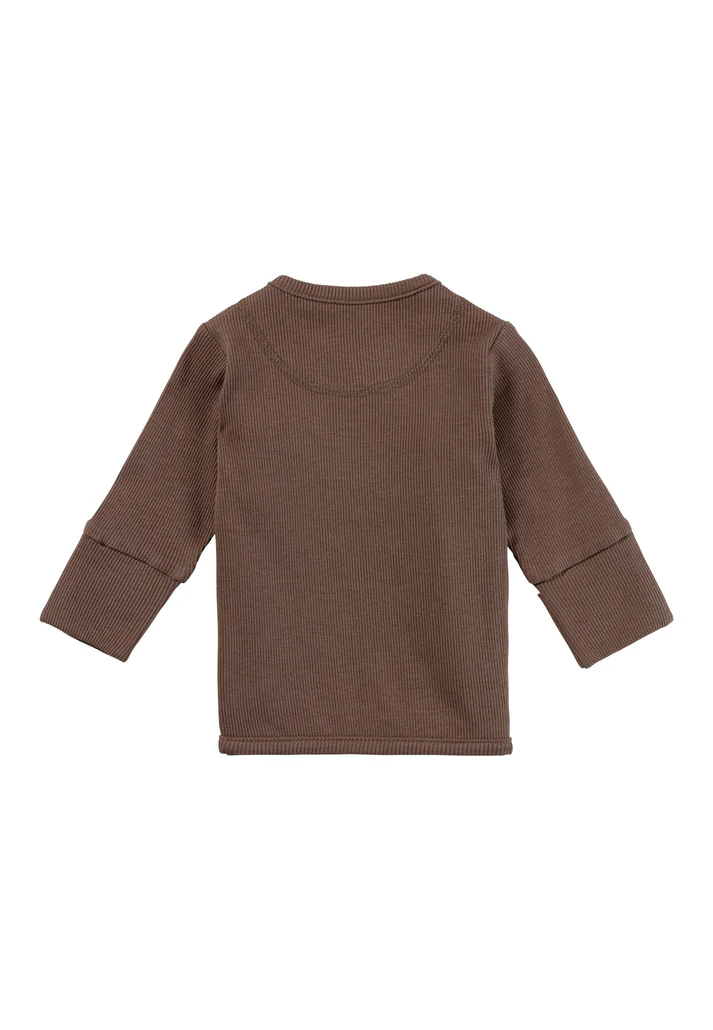 Second image of Sterntaler - Babyjacke Rippjersey – Seitlich geknöpft & mit Kratzschutz