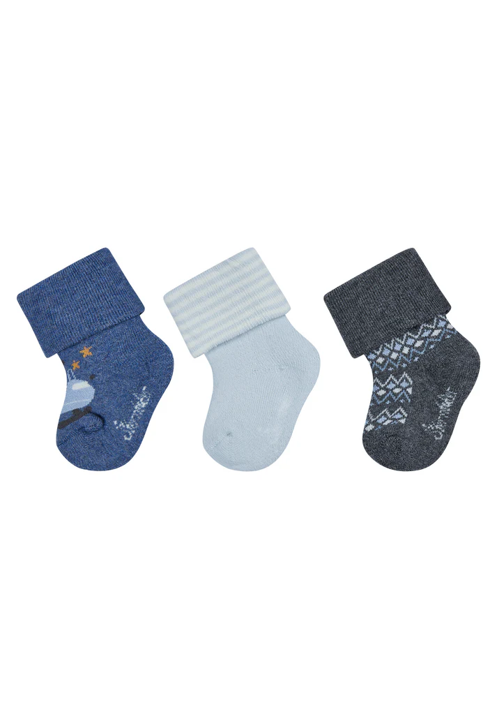 Second image of Sterntaler - Baby Socken 3er Pack mit Umschlag & Innenfrottee – Weich