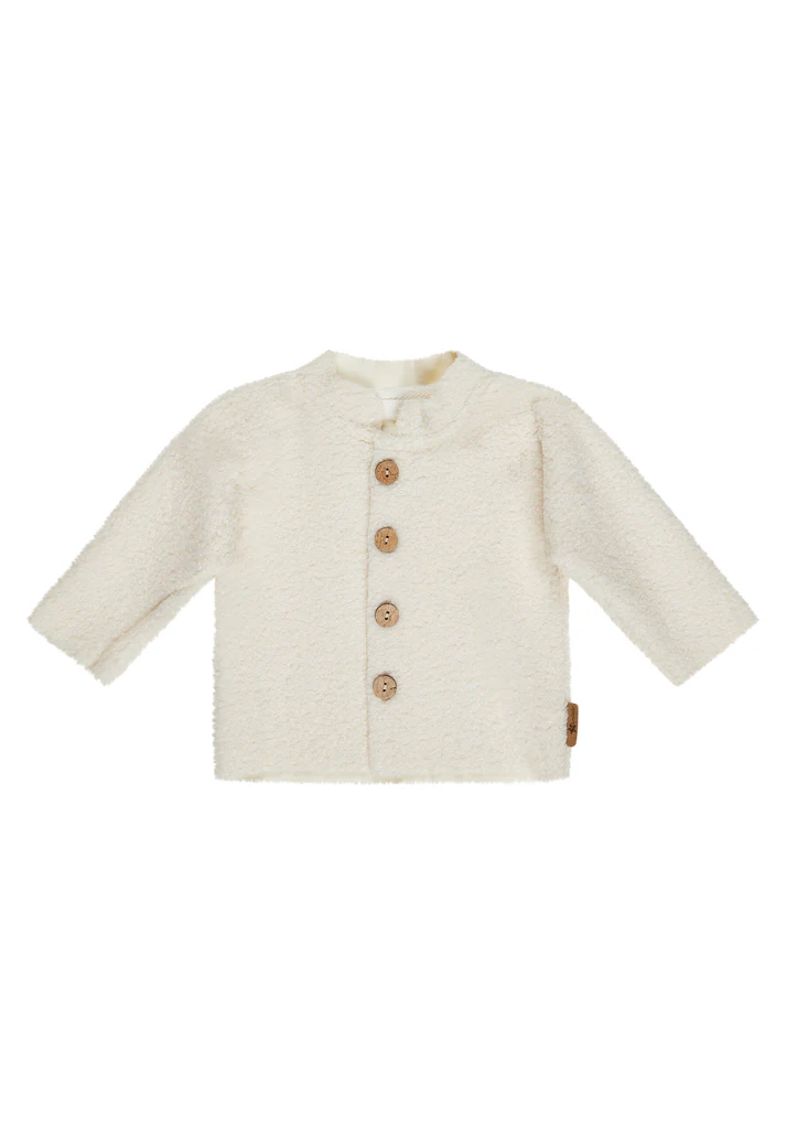 Sterntaler - Teddyjacke für Babys – Weiche Übergangsjacke mit Kokosknöpfen