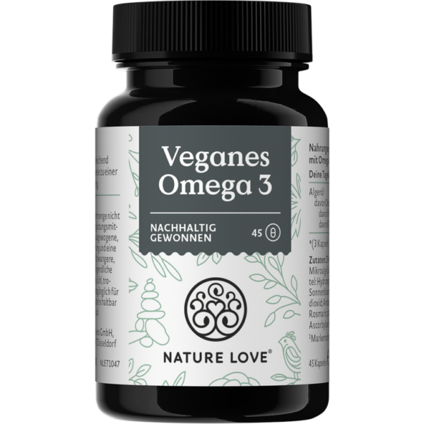 Nature Love - Vegan Omega 3 - Algae Oil with DHA & EPA