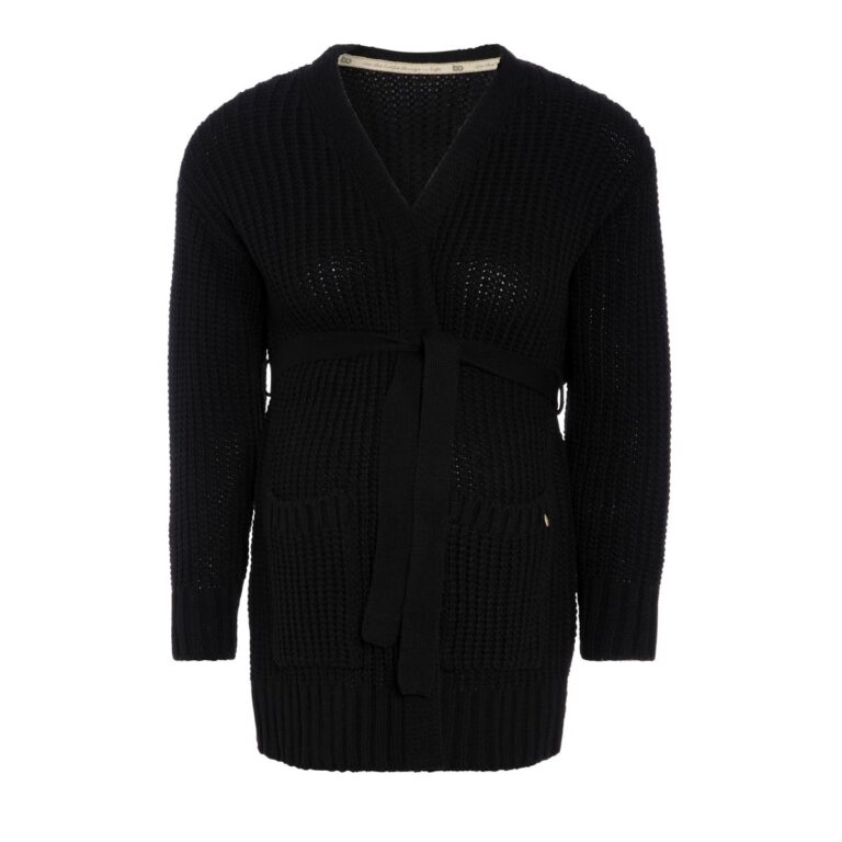 Baby’s Only Umstandsstrickjacke Glow – Bequeme Umstandsmode mit Bindegürtel