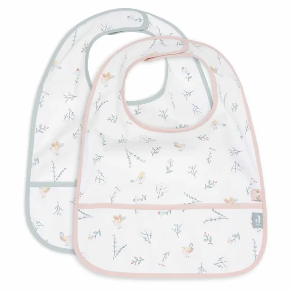 Jolle - Bibs Waterproof Lovely Birds Set of 2 - Baby Bibs