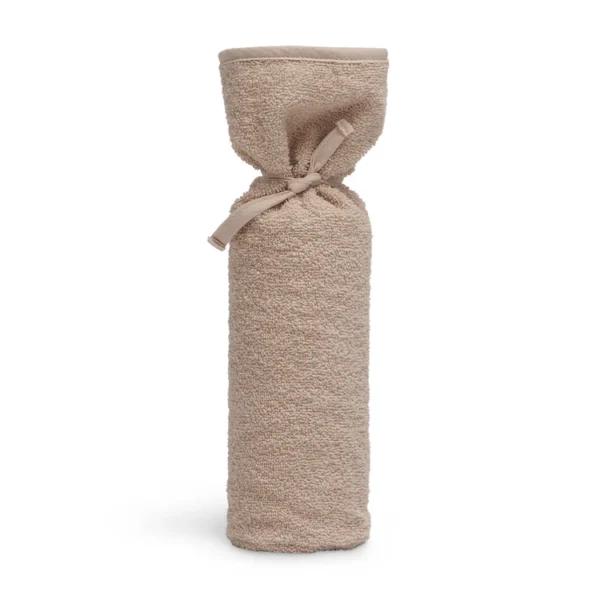 Jollein hot water bottle cover terry cloth - 35 cm for baby hot water bottle, Nougat & Ivory