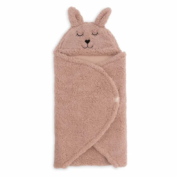 Jollein Blanket Bunny for baby seat (Nougat, Wild Rose, Sea Green)