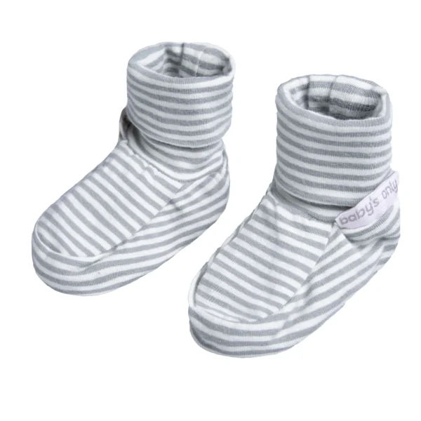 Baby's Only Booties Striped Organic Cotton Stripes - Unisex 0-6 Months