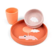 Silikon Geschirr-Set – Happy Clouds – Bild 2
