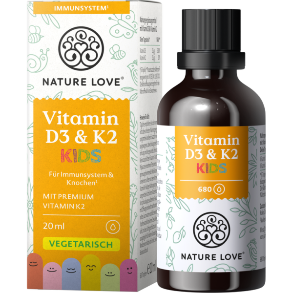 Nature Love -Vitamin D3 & K2 Kids - drops for children from 4 years