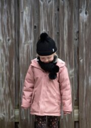 Kinder Winterset Mütze & Schal mit Pompon – Bild 2