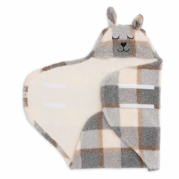 JOLLEL Impact Blanket Bouclé Hase - Cozy baby blanket for baby seat