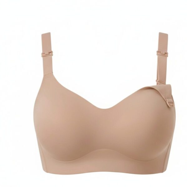 Plain maternity & nursing bra with upholstery - soft, supportive & iron-free