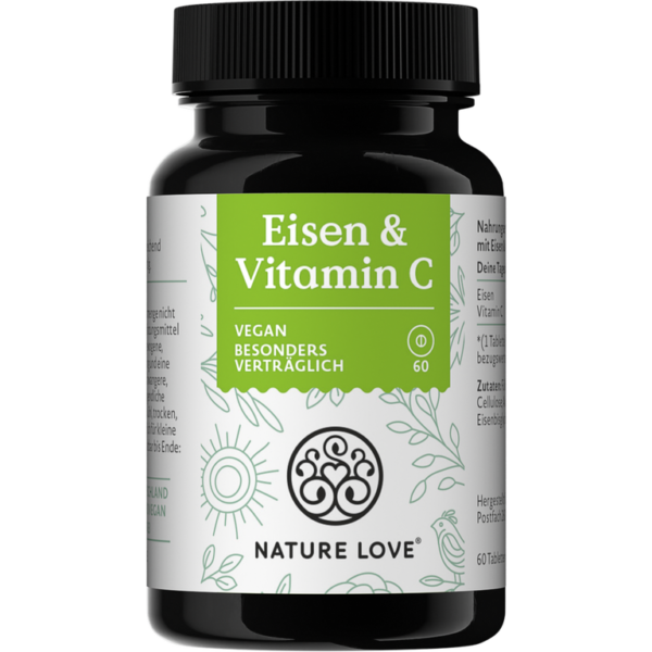 Nature Love -Iron & Vitamin C - for your energy metabolism and cell protection
