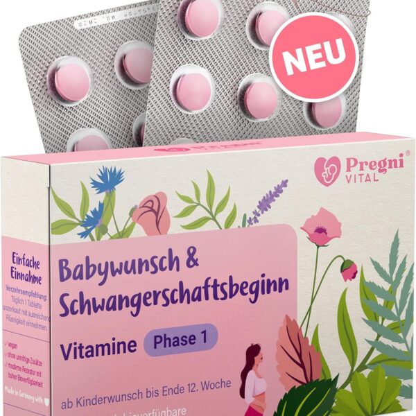 Pregnivital® Pregnancy Vitamins Phase 1 | Desire to have children & 1st trimester