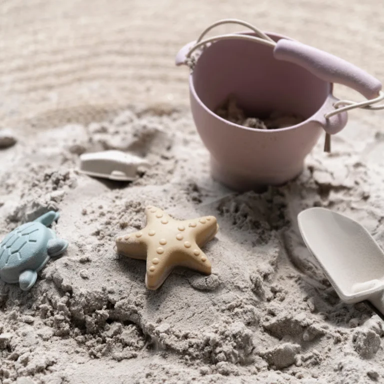 Second image of Baby’s Only Sandspielzeug-Set aus Silikon – Eimer, Schaufel & Sandformen