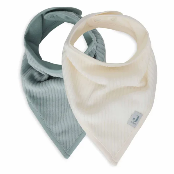 Jollein - Jollein Bibs Bandana Velvet Rib 2 Pack