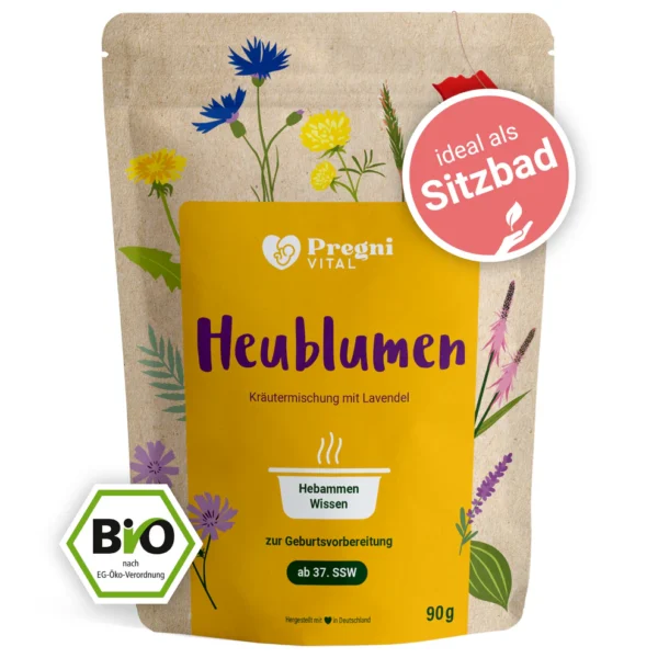 Pregnital hay flowers - organic sitz bath with lavender to prepare for birth