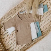 Baby Wickelpullover Melange - Unisex