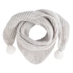 Dreiecksschal Kinder mit Pompon - Unisex