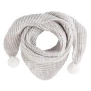 Dreiecksschal Kinder mit Pompon - Unisex