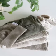 Baby T-Shirt Bio Baumwolle - Melange Clay