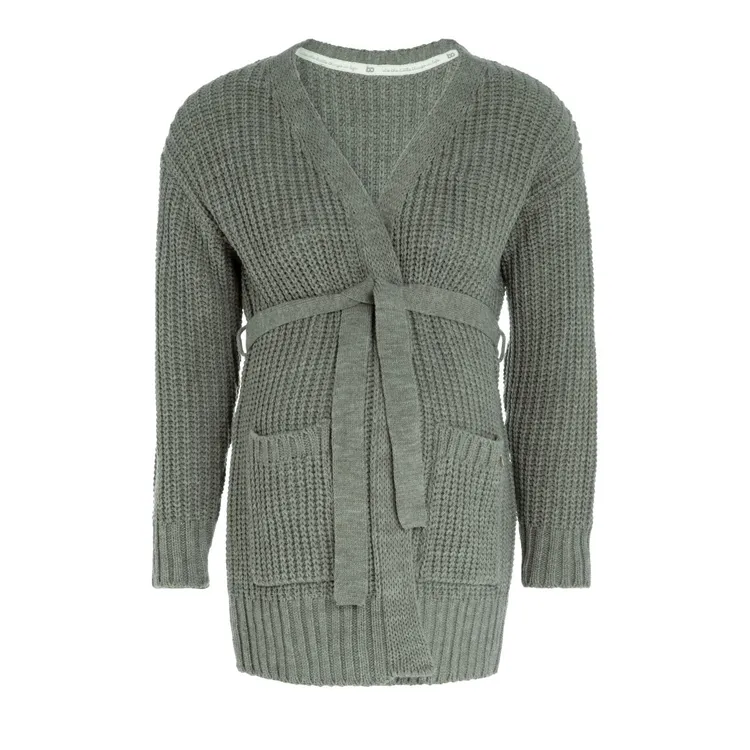 umstandsstrickjacke-glow-urban-green-xl-20675-de-G Umstandsstrickjacke mit Bindegürtel - Glow