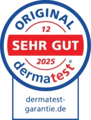 Die Hautverträglichkeit unserer Formulierungen wurde unabhängig dermatologisch geprüft. Die Testergebnisse bestätigen eine sehr gute Verträglichkeit – auch bei sensibler Haut.