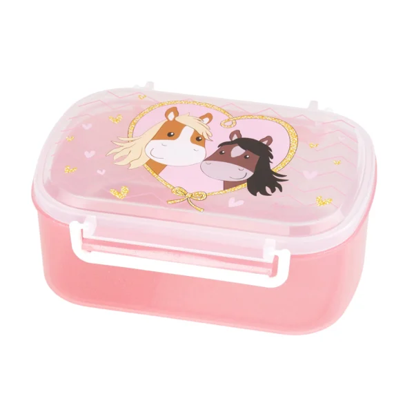 sigikid Kinder Brotbox Pony Love in Rosa mit herausnehmbarem Schälchen