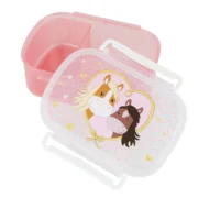 sigikid Kinder Brotbox Pony Love in Rosa mit herausnehmbarem Schälchen