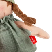 sigikid Stoffpuppe Brenda Bilipup für Kinder in Grün mit Zipfelmütze und Musselinkleid