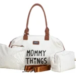 FreeON Mummy Things Bag geräumige Kliniktasche und Wickeltasche in Weiß