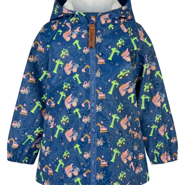 Sterntaler Kinder Regenjacke Baustelle ungefüttert in Jeans mit Farbwechsel-Effekt