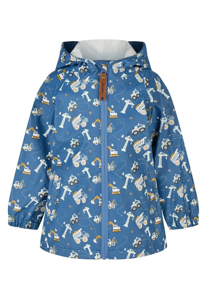 Sterntaler Kinder Regenjacke Baustelle ungefüttert in Jeans mit Farbwechsel-Effekt
