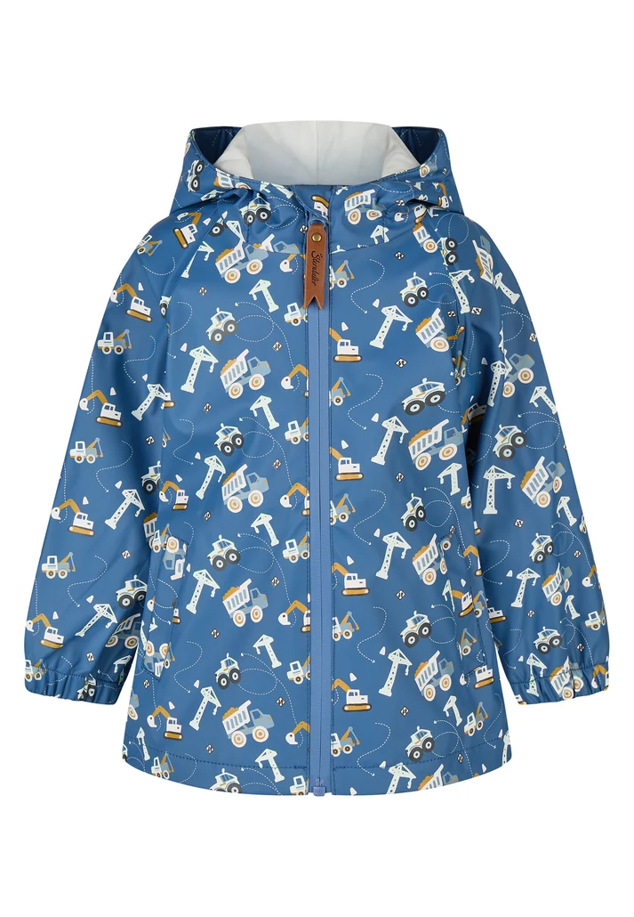 Regenjacke Baustelle ungefütter-3a1e-48bc-aefb-8317c9dd74c2 Sterntaler Kinder Regenjacke Baustelle ungefüttert in Jeans mit Farbwechsel-Effekt