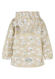 Sterntaler Kinder Regenjacke Wolken ungefüttert in Beige mit Farbwechsel-Effekt