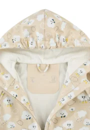 Sterntaler Kinder Regenjacke Wolken ungefüttert in Beige mit Farbwechsel-Effekt