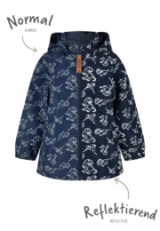 Sterntaler gefütterte Kinder Regenjacke Dino in Marine